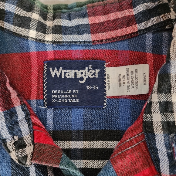 Wrangler Flanel Western Men's Shirt - Picture 4 of 8